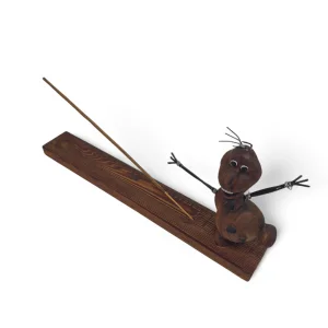 جا عودی چوبی طرح آدم برفی کد WD6317