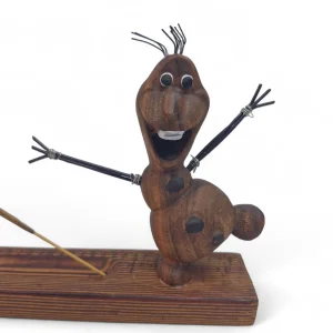 جا عودی چوبی طرح آدم برفی کد WD6317