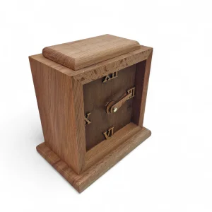 ساعت رومیزی چوبی کلاسیک مربع کد WD6322