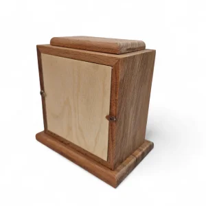 ساعت رومیزی چوبی کلاسیک مربع کد WD6322