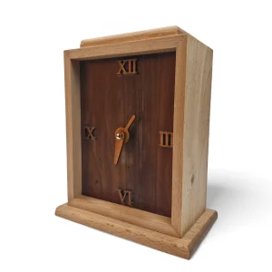 ساعت رومیزی چوبی کلاسیک مستطیل کد WD6323