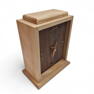 ساعت رومیزی چوبی کلاسیک مستطیل کد WD6323