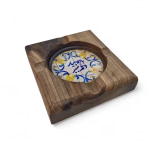 زیرسیگاری چوب و رزین کد WD6341