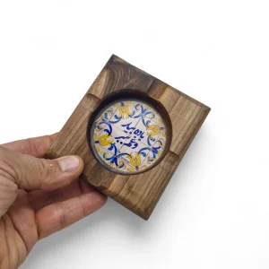 زیرسیگاری چوب و رزین کد WD6341