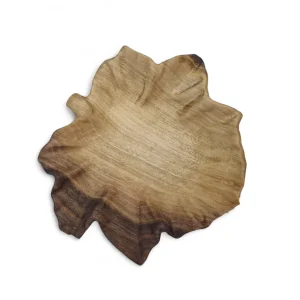 پیاله چوبی طرح برگ خزان کد WD6345