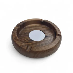 زیر سیگاری چوبی گرد آهن دار کد WD6346