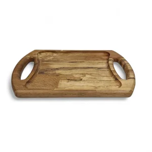 سینی چوبی مستطیل دسته دار کد WD6347