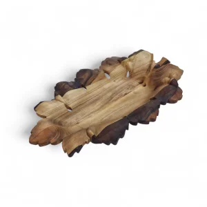 دیس چوبی طرح برگ کد WD6349