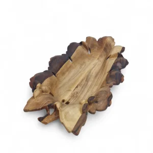 دیس چوبی طرح برگ کد WD6349