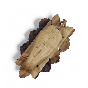 دیس چوبی طرح برگ کد WD6349