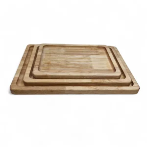 ست سینی چوبی سه تایی بدون دسته کد WD6374