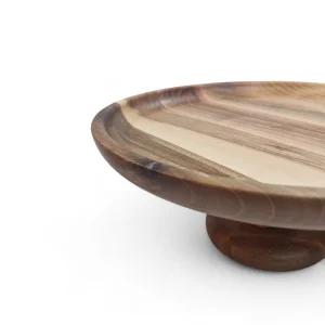 شیرینی خوری چوبی پایه دار گرد کد WD6355