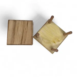 زیر لیوانی چوبی 4 تایی با استند کد WD6357