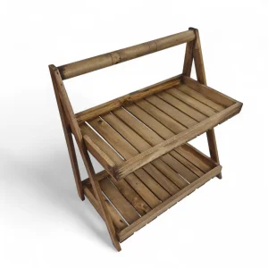 استند پاسماوری چوبی دو طبقه کد WD6363