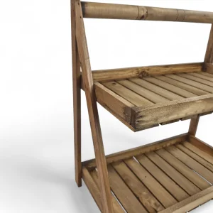 استند پاسماوری چوبی دو طبقه کد WD6363