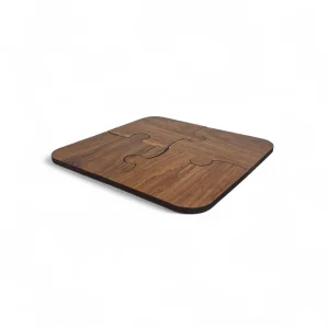 زیر لیوانی چوبی اقتصادی طرح پازل کد WD6367