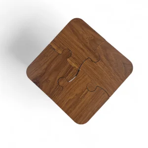 زیر لیوانی چوبی اقتصادی طرح پازل کد WD6367