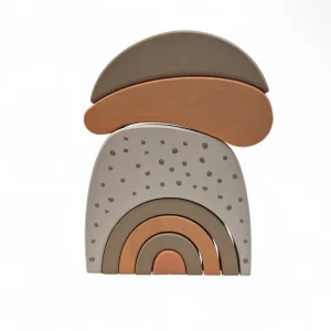 مجسمه پازلی چوبی طرح قارچ کد WD6382