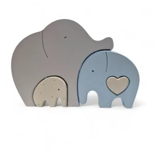 مجسمه چوبی پازلی طرح فیل کد WD6384