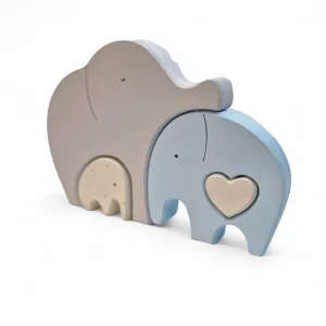 مجسمه چوبی پازلی طرح فیل کد WD6384