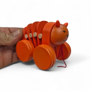 حیوانات چوبی چرخ دار طرح هزارپا  کد WD6386