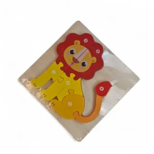 پازل کودکانه چوبی طرح شیر کد WD6401
