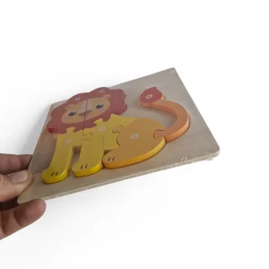 پازل کودکانه چوبی طرح شیر کد WD6401