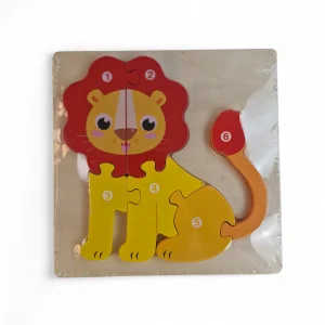 پازل کودکانه چوبی طرح شیر کد WD6401
