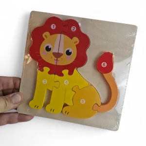 پازل کودکانه چوبی طرح شیر کد WD6401
