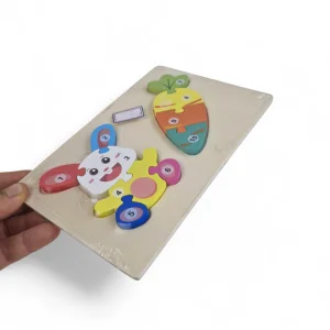 پازل شماره دار دو تایی طرح خرگوش  کد WD6398