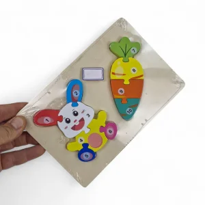 پازل شماره دار دو تایی طرح خرگوش  کد WD6398