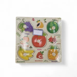 پازل چوبی دکمه ای طرح میوه کد WD6396