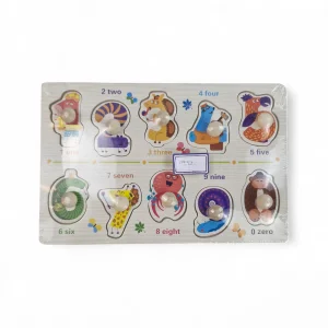 پازل چوبی کودک طرح اعداد کد WD6395