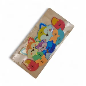 پازل چوبی طرح روباه کد WD6393