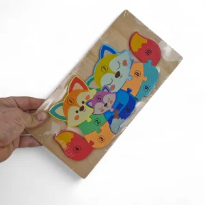 پازل چوبی طرح روباه کد WD6393