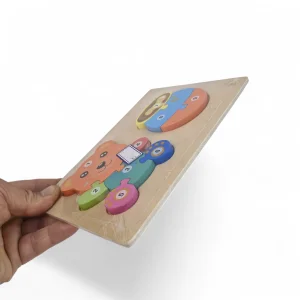 پازل چوبی دو تایی طرح خرس کد WD6392