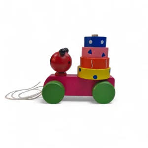 حلقه هوش چوبی چرخدار حیوانات کد WD6387