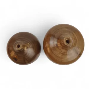 ست دوتایی گلدان چوبی کوزه ای  کد WD6307