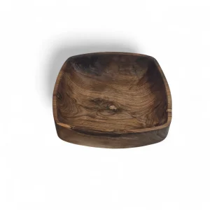 کاسه چوبی مربع  کد WD6311