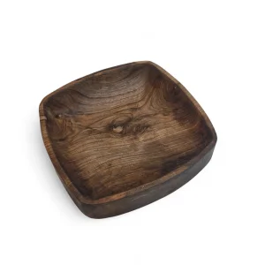کاسه چوبی مربع  کد WD6311