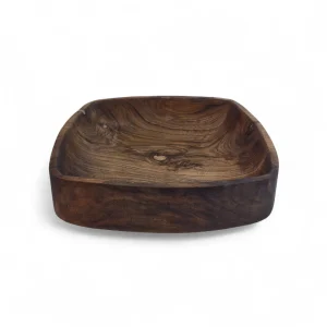 کاسه چوبی مربع  کد WD6311