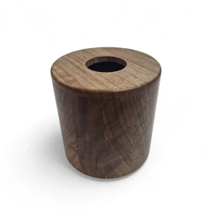 جا دستمال چوبی استوانه گردو کد WD5893