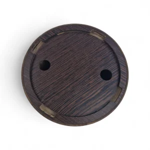 جا دستمال چوبی استوانه گردو کد WD5893