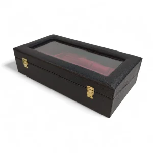 جعبه جواهر و ساعت چرمی آنیل  کد BC5510