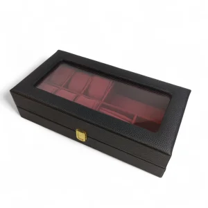 جعبه جواهر و ساعت چرمی آنیل  کد BC5510