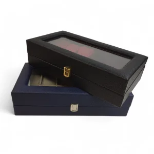 جعبه جواهر و ساعت چرمی آنیل  کد BC5510