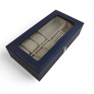 جعبه جواهر و ساعت چرمی آنیل  کد BC5510