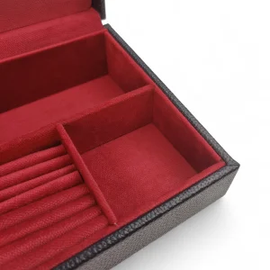 جعبه جواهر و ساعت چرمی آنیل  کد BC5510