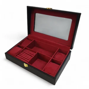 جعبه نظم دهنده جواهر و ساعت چرمی  والترا   کد BC5511