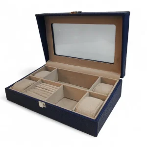 جعبه نظم دهنده جواهر و ساعت چرمی  والترا   کد BC5511